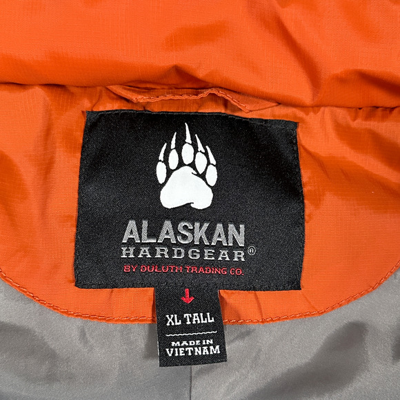 Alaskan Hardgear Jacket Adult XLT Orange Puffer Insulated Outdoor Duluth Trading - Picture 4 of 9